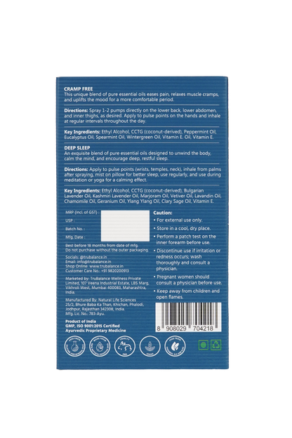 Mini Relief Kit – Cramp Free + Deep Sleep 16ml