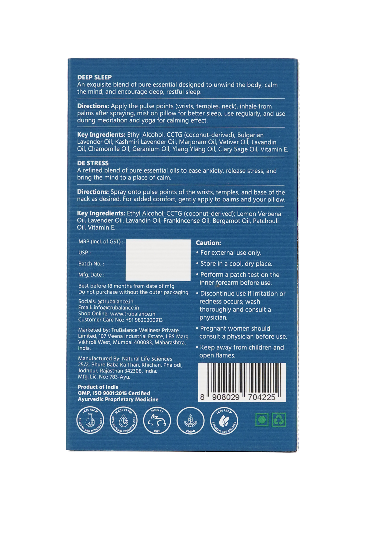 Calm Beginnings – Deep Sleep + De Stress 16ml